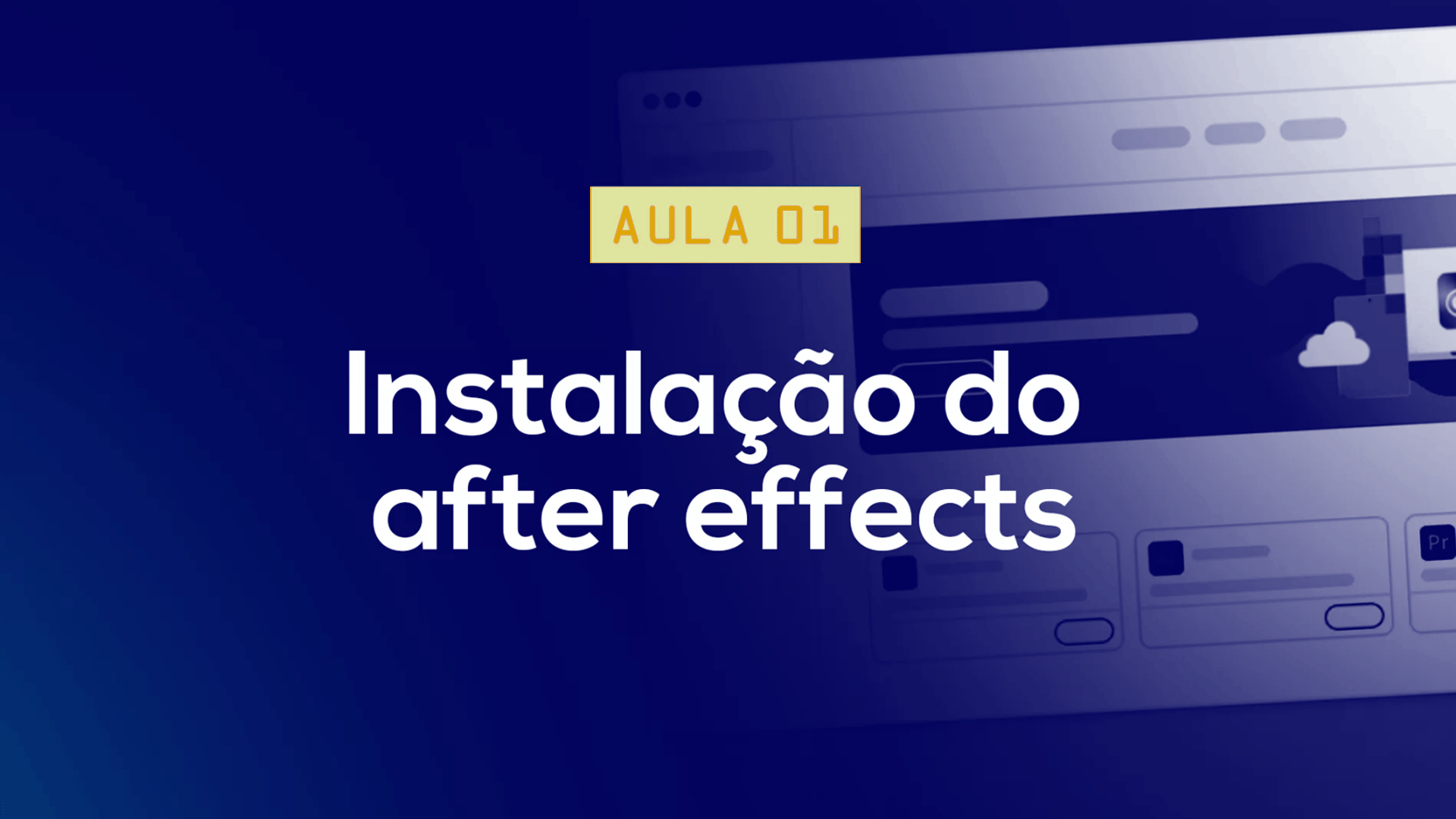Instalação do After Effects