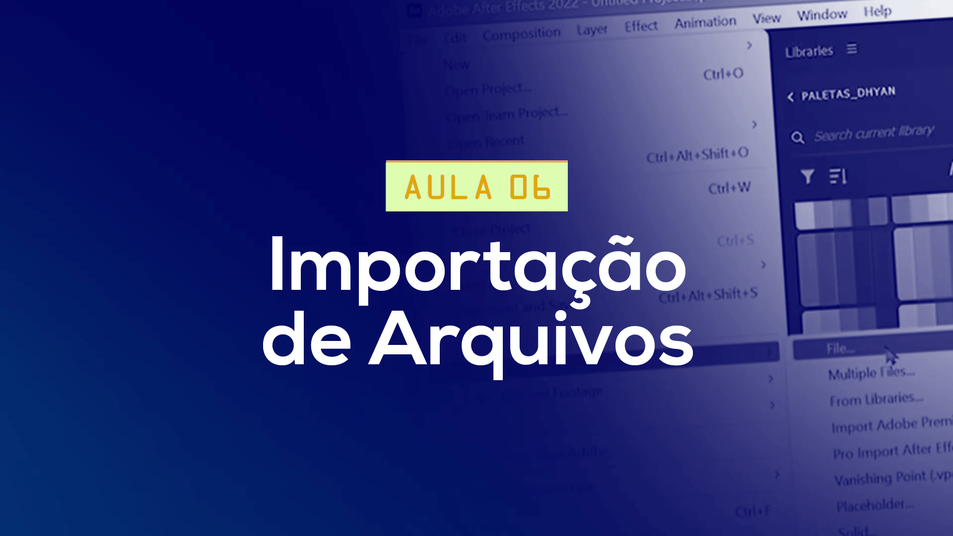 Animação simples e Render export